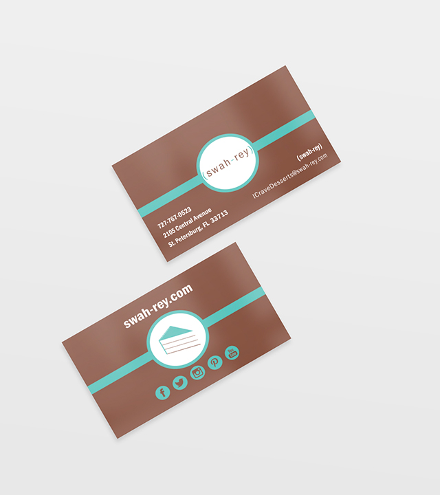 (swah-rey) business card